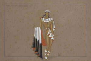 
	
		Paul Raoul Larthe, a Costume design for Icare,  
		20th Century, signed 'Paul R. Larthe'...