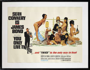 
	
		James Bond, You only live twice, (1967), a film poster, printed in England by Lonsdale...