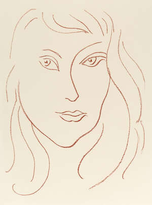 
	
		Henri Matisse, 
		French 1869-1954- 
		 
		La Peine Dévidée  Visages No 6, 1946; 
		 
		