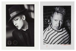 AMENDMENT: please note the Boy George print is a giclee print. Hannah Domagala, British 20th /...