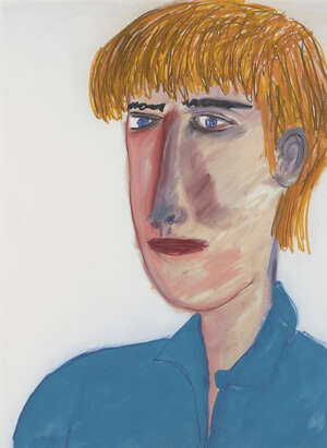 
	
		Martin Maloney, 
		British b.1961 - 
		 
		Portrait of a blond boy; 
		 
		pastel on...