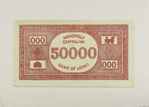 Kennard Phillips (Peter Kennard and Cat Phillips), British 21st Century, Game of loans; giclée...