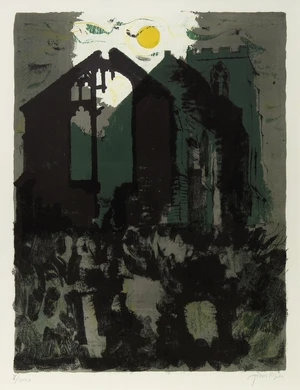 John Piper CH,&nbsp;British 1903-1992,&nbsp;Wiggenhall, St. Peter [Levinson 254], 1975;&nbsp;lithograph in colours...