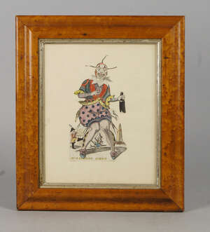 
	
		A Theatrical tinsel picture of Macready as Rob Roy Maggregor, mid 19th century,  titled,...