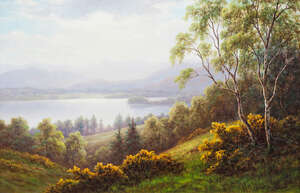 
	
		William Mellor, 
		British 1851-1931- 
		 
		'Langdale Pikes, Windermere' & 'Bolton...