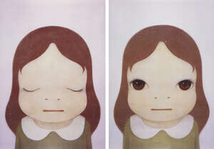 
	
		Yoshitomo Nara,
		Japanese b.1959-
		 
		Cosmic Girl: Eyes Closed / Eyes Open,...