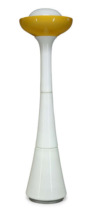 
	
		Vistosi, a Murano glass floor lamp   
		c.1960  
		Consisting of five glass sections,...