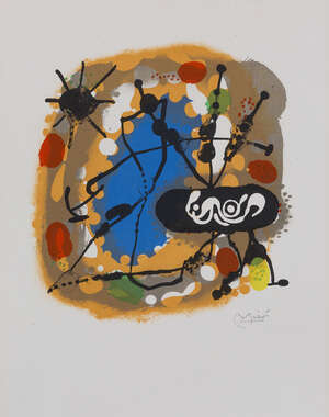 
	
		Joan Miró,
		Spanish 1893-1983-
		 
		Atmosfera Miró [Mourlot 190], 1959;
		 
		