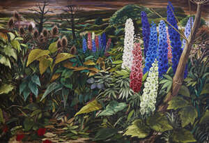 
	
		Jonathan Waller, 
		British b.1956-
		 
		Spikes, 1991-93
		
		oil on canvas, signed...