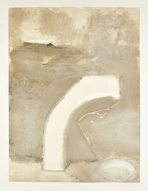 
	
		John Walker, 
		British b.1939- 
		 
		Untitled Monotype, 1989; 
		 
		monotype in...