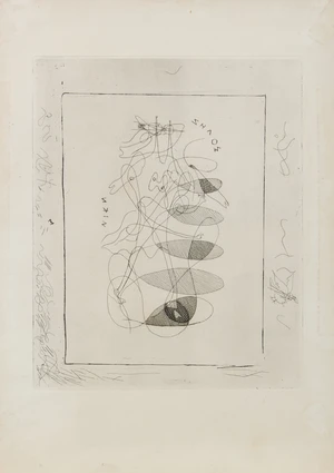 Georges Braque,&nbsp;French 1882-1963,&nbsp;Nike, from Th&eacute;ogonie d'H&eacute;siode, 1932;&nbsp;etching on wove,&nbsp;plate: 36.5...