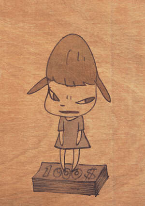 
	
		Yoshitomo Nara,
		Japanese b.1959-
		 
		BALTIC's Exhibition Invitation Card,...
