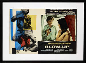 
	
		Blow Up (1966), a lobby card for the premier showing at the Cannes Film Festival of 1967,...