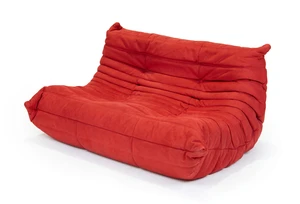 A 'Togo' two seater sofa, designed by Michel Ducaroy (1925-2009) for Ligne Roset, circa 2010, bearing manufacturer's label, 130cm high, 100cm wide, 70cm deep 