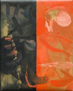 Maurice Cockrill RA, British 1936-2013 - ‘Place of Fire’ - Good and Bad Government 1995; oil on canvas, signed, titled, dated and dedicated on the rever
