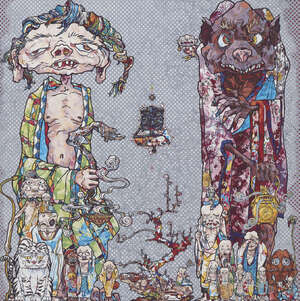 
	
		Takashi Murakami, 
		Japanese b.1962- 
		 
		Behold! Tis The Netherworld, 2014; 
		 
		
