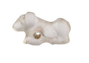 A rock crystal amulet of a lion, Near East, 6th-8th century, 3.4cm.
		 
		 
		Provenance: UK collection, acquired in the 1980s