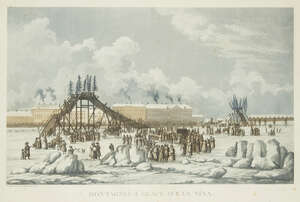 
	
		Michel-Francois Damane-Demartrais, 
		French 17631827- 
		 
		Montagnes a glace sur la...