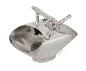 
	
		Dr Christopher Dresser (1834-1904), a Walker & Hall silver plated sugar bowl and...