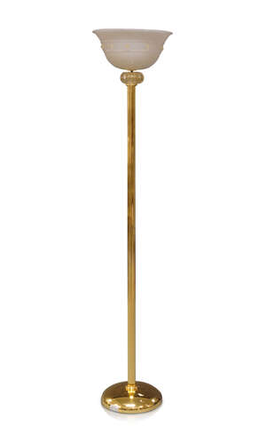 
	
		Barovier & Toso, a Murano glass uplighter floor lamp 
		c.2000, applied label to shade -...