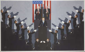 
	
		Gerald Laing,
		British 1936-2011-
		 
		The Great War Leader (Homage to Jean-Paul...
