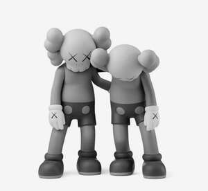 
	
		KAWS, 
		American b.1974- 
		
		Along The Way (Grey), 2019; 
		
		a pair of painted...