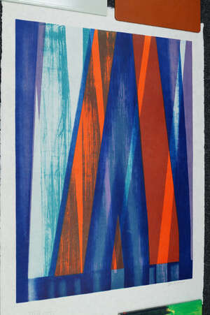 
	
		Stanley Jones, 
		British b.1933 
		 
		Madron from Europaeische Graphik VII,...