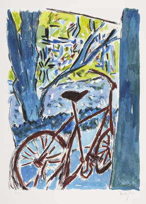 
	
		Bob Dylan,
		American b.1941-
		 
		Bicycle, 2010;
		 
		giclée in colours on Hahnemühle...