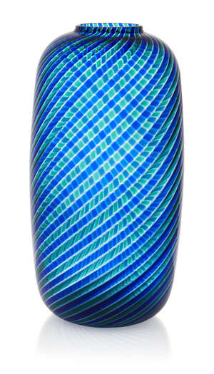 
	
		Venini, 
		 
		'Canne Ritorte' vase, 2001, 
		Blown glass, 
		Incised signature...
