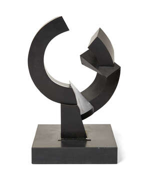 
	
		Andrew Stonyer, 
		British b.1944 - 
		 
		Abstract circle; 
		 
		bronze, edition of...