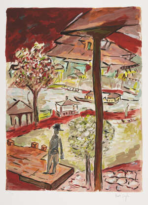 
	
		Bob Dylan,
		American b.1941-
		 
		Fisherman, 2010;
		 
		giclée in colours on...
