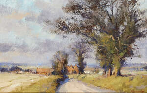 
	
		Matthew Alexander, 
		British b.1953- 
		 
		Winter Sunlight; 
		 
		oil on board,...