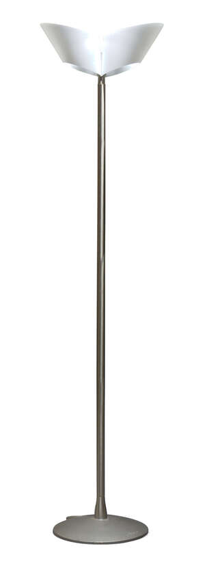 
	
		Seluce, a brushed steel floor lamp, made exclusively for De Sede   
		c.1990, stamped...