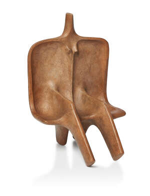 
	
		Modernist, a figural sculpture 
		c. 1966, indistinctly signed and dated to base 
		A...