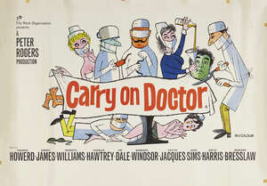 
	
		Carry on Doctor, 1963, a film poster, 76 x 101cm

	

