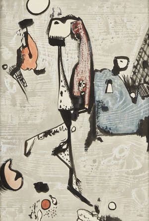 
	
		Edgar Hubert, 
		British 1906-1985- 
		Untitled, August 1941; 
		gouache on paper,...