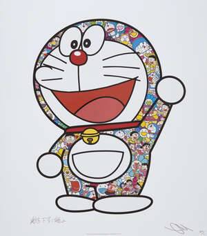 
	
		Takashi Murakami, 
		Japanese b.1962- 
		 
		Doraemon: Here We Go!, 2018; 
		 
		offset...