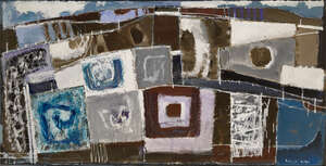 
	
		Frederick Griffin, 
		British 19061976 - 
		 
		Downland, Wiltshire; 
		 
		oil and...