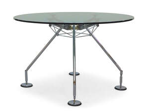
	
		Norman Foster (b.1935) for Tecno, 
		 
		'Nomos' table, circa 2010, 
		Glass, chrome...