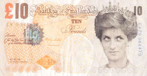 
	
		After Banksy, 
		British b.1974- 
		 
		Di-Faced Tenner, 2004; 
		 
		offset lithograph...