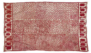 
	
		A Sikh Phulkari shawl, Punjab, India, circa 1900, of rectangular form, embroidered in...