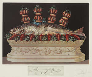 
	
		Salvador Dali,
		Spanish 1904-1989-
		 
		Les Chairs monarchies and Les Panaches...
