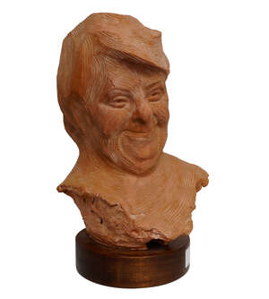 
	
		Marcus Cornish, British b.1964- Portrait of Rachel, terracotta sculpture, 38cm high (ARR)...