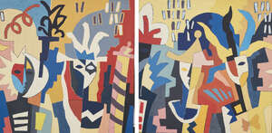 
	
		Georges Merheb,   
		 
		Lebanese b.1960- 
		 
		 
		 
		Carnaval à Venise no.9, 1999;...