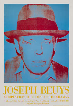 
	
		After Andy Warhol,
		American 1928-1987-
		 
		Stripes From the House of the Shaman,...