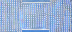 
	
		Two blue silk discontinued weft woven panels, Syria, 20th century, 107cm. x 244cm, and...