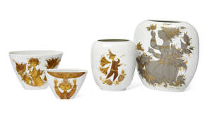 
	
		Bjorn Wiinblad (1918-2006), a Rosenthal vase 
		c.1960, signed to base 
		decorated...