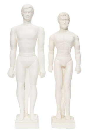 
	
		Sir Eduardo Paolozzi CBE RA, 
		Scottish 1924-2005- 
		 
		Two sculptures of men;...