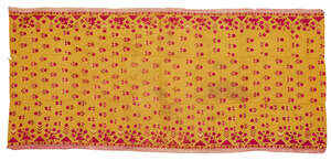 
	
		A Sikh Phulkari of natural cotton, Punjab, India, early-mid 20th century, embroidered in...
