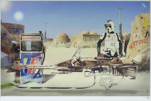 
	
		JJ Adams, 
		British b.1978- 
		 
		Rogue Trooper; 
		 
		giclee print in colours on...